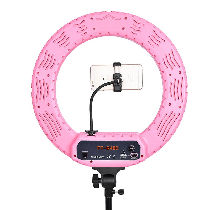 FOSOTO FT-R480C18" Outer 48W Dimmable LED Ring light Kit with Light Stand and Carrying Bag for Camera ,Smartphone,YouTube,Self-Portrait