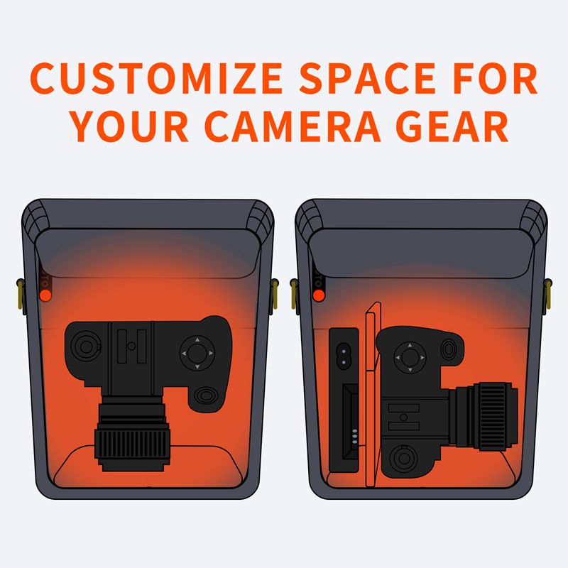 FOSOTO R3 DSLR fashion Camera Water Resistant Canvas Camera Case Shoulder Strap Bag for Canon Nikon Sony video bag