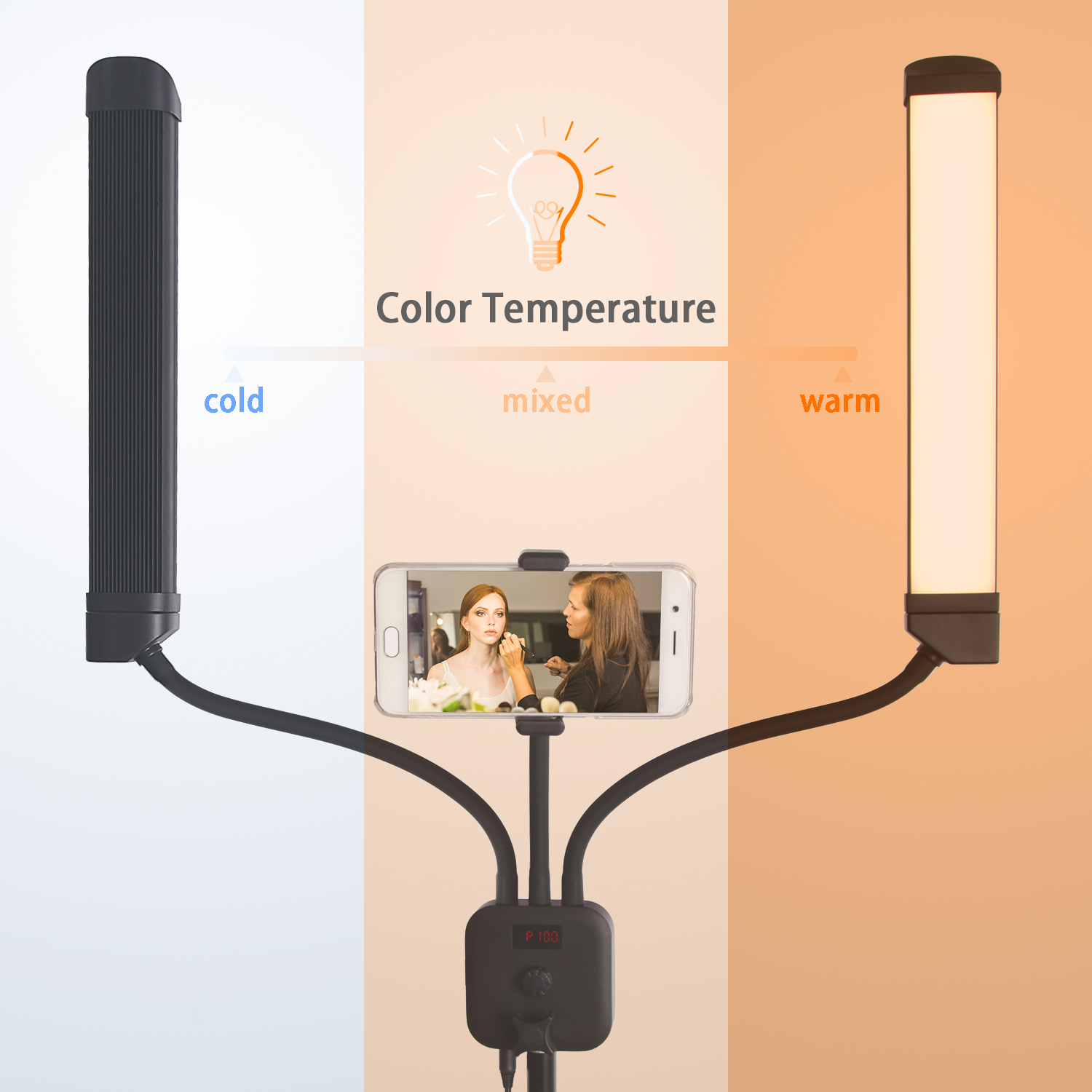 Fusitu FT-450 Photographic Lighting Multimedia Extreme With Selfie Function 3000-6000K Led Ring Light For Video Camera Phone